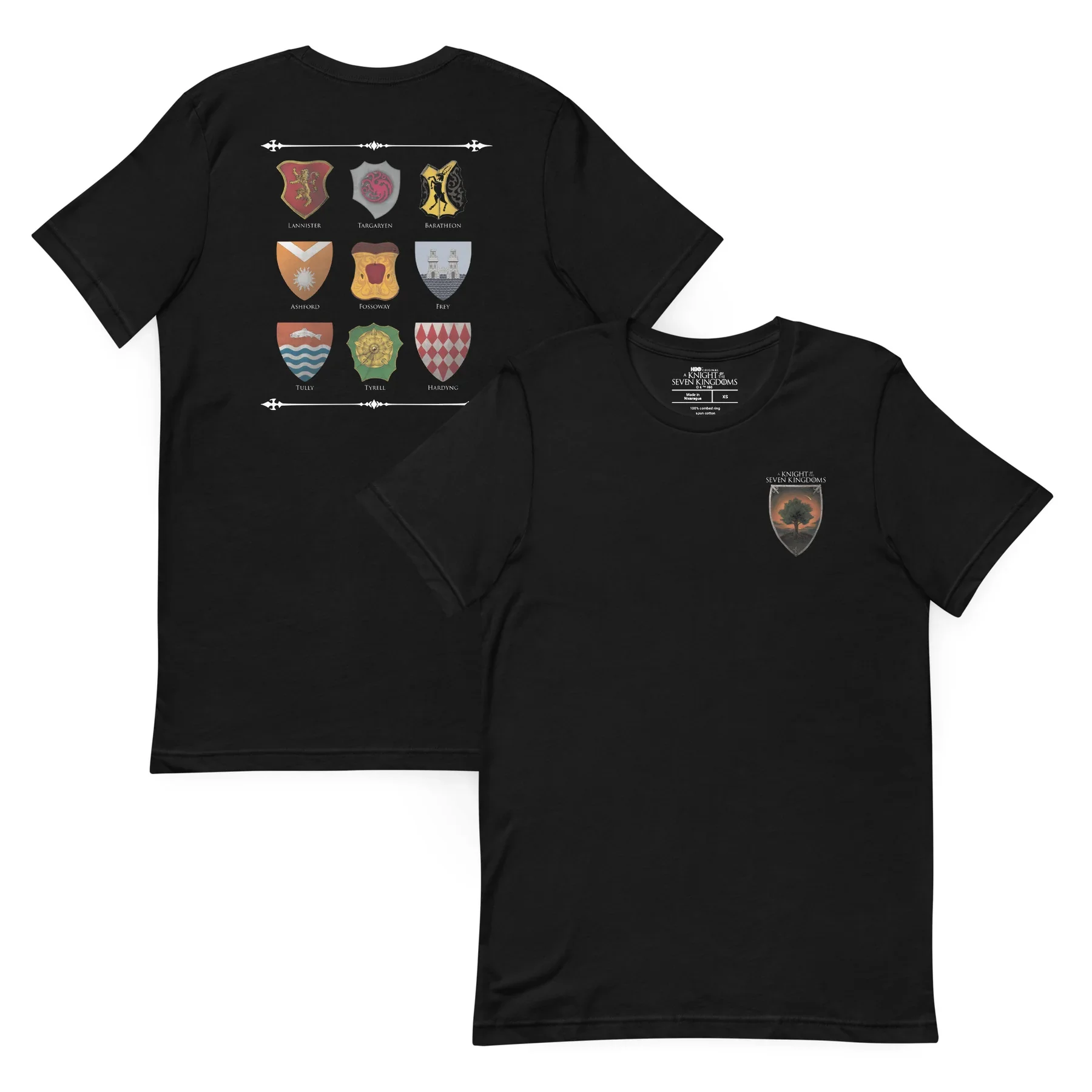 A Knight of the Seven Kingdoms T-Shirt Kingdom Shields Fashion Sports Pure cotton Men's T-Shirt Kid's Clothing Tee Y2k Woman