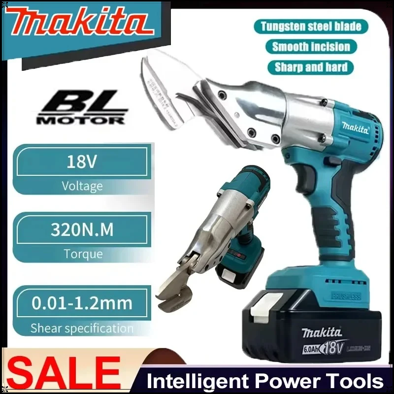 

Makita 18V Electric Brushless Iron Scissors Machine Rechargeable Professional Metal Cutting Tool Sheet Shear Cutter Power Tools