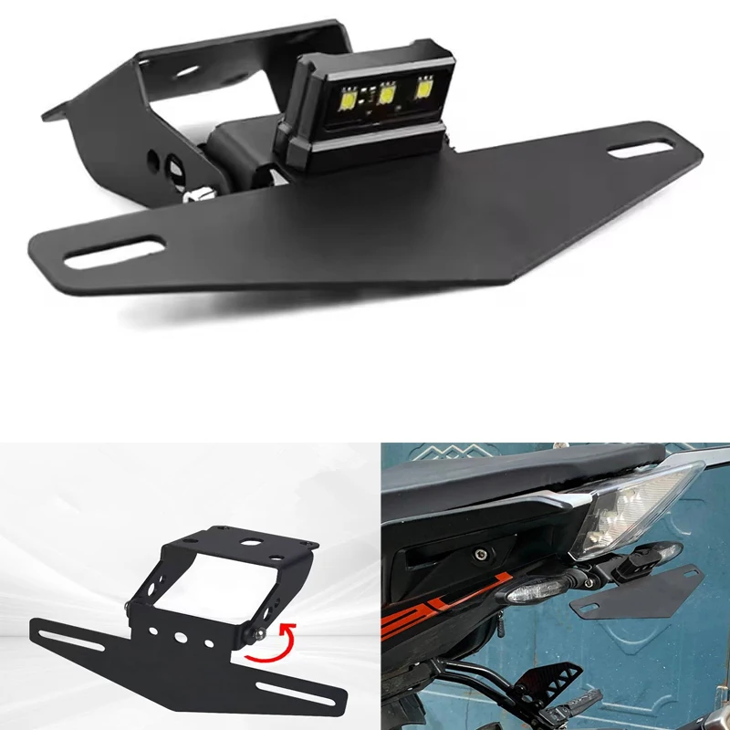 for KTM Duke 250 390 2017 2018 2019 2020 2021 2022 Motorcycle License Number Plate Frame Holder Bracket Adjustable