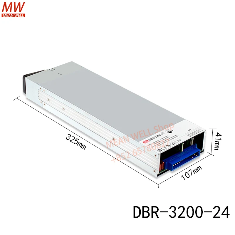 Original MEAN WELL 3200W Rack Mountable Front End Battery Charger DBR-3200-24 DBR-3200-48