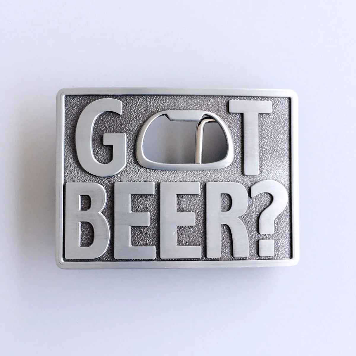 Vintage Style Got Beer Bottle Opener Rectangle Belt Buckle BUCKLE-OC021
