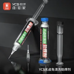 1Pcs YCS 10CC lead free Halogen free and no-clean solder flux Syringe flux for SMD Mobile phone laptop CPU BGA soldering flux