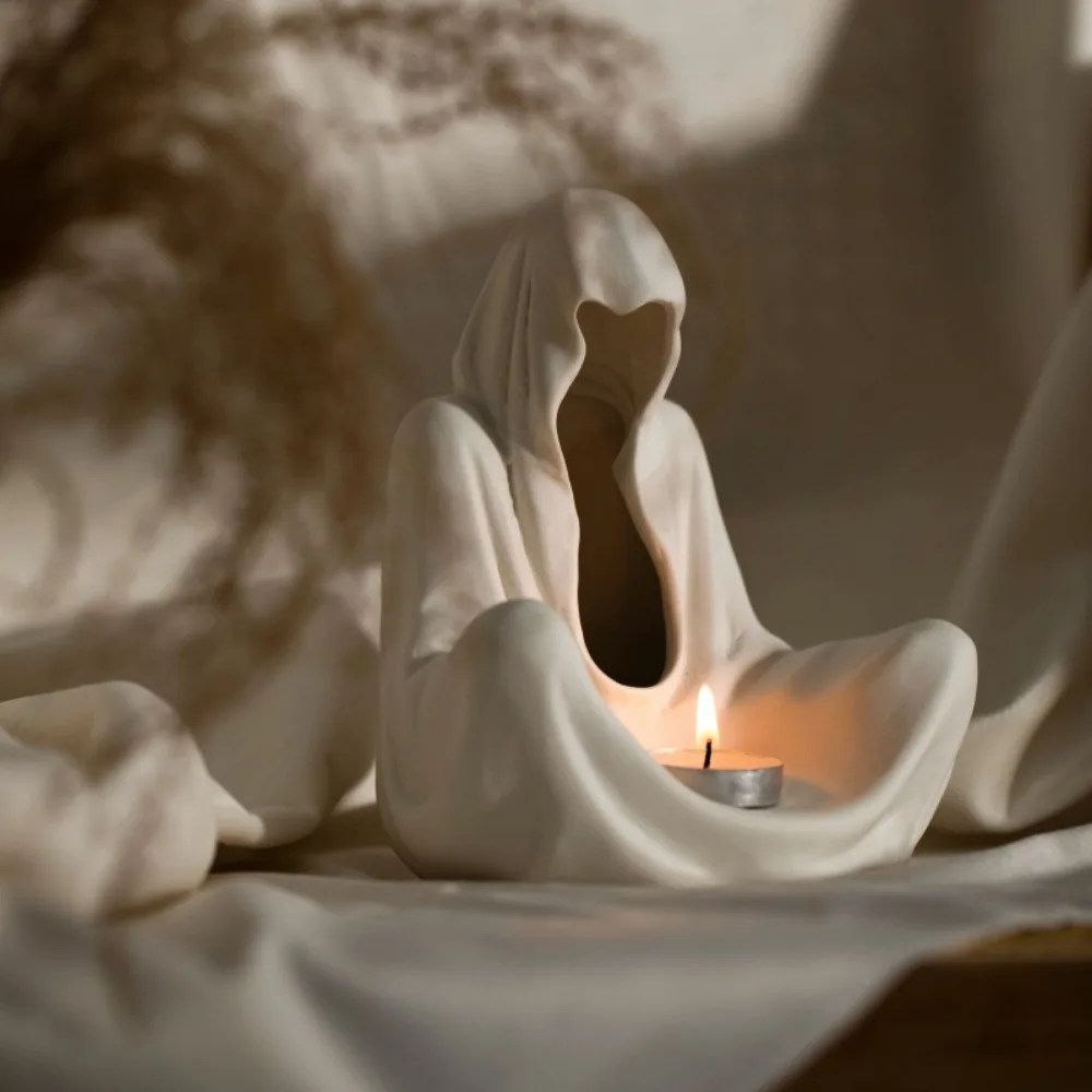 

Nordic Ins Ceramic Scented Candle Ornaments Living Room Bedroom Dining Table Atmosphere Candlestick Crafts Christmas Decoration