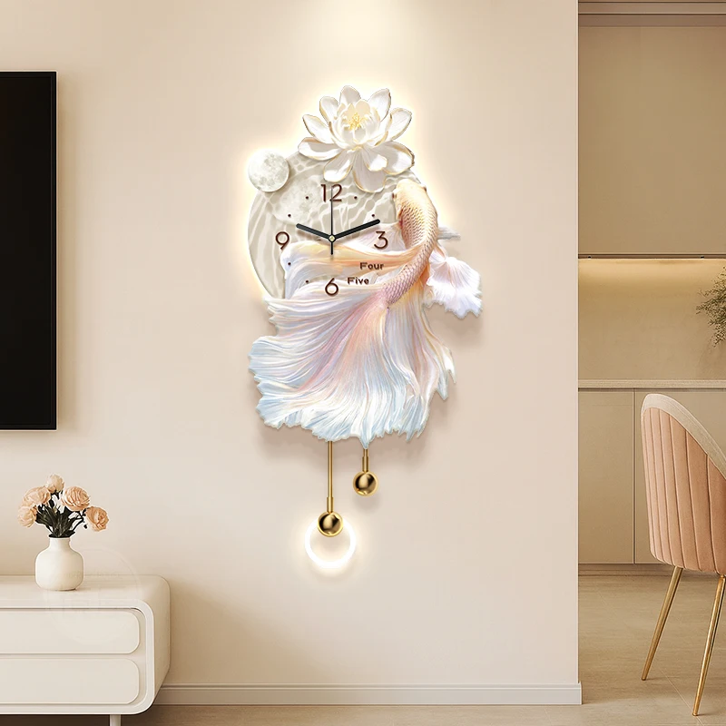 ساعات حائط بتصميم Led لغرفة المعيشة ساعات حائط جمالية حديثة فاخرة موضة رقمية Orologio Da Parete حلي ديكور منزلي #2