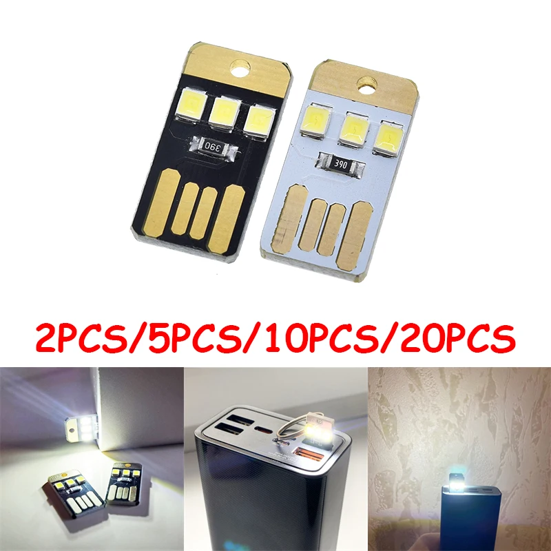 2-20 قطعة كتاب ضوء الإضاءة الليلية الصغيرة 2835SMD USB LED مصباح DC5V 0.2 واط حماية العين القراءة مصباح لبنك الطاقة الكمبيوتر المحمول #1