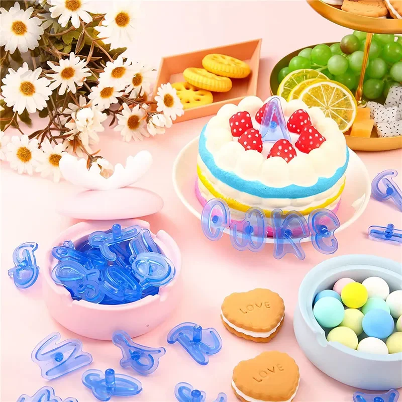 DIY Alphabet Number Letter Cake Mold 3D Cookie Biscuit Stamp Embosser Cutter Cake Fondant DIY Molds Baking Accessories Mould