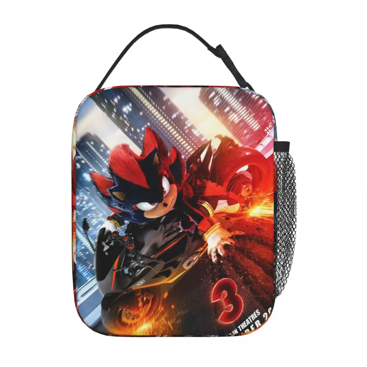 

S-Shadows The Hed gehog термоизолированная сумка для обеда для школы портативная сумка для еды контейнер термохолодильник ланч-бокс