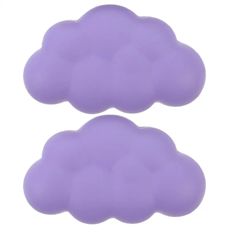 

2pc Cloud Keyboard Wrist Rest Mouse Pad Wrist Support Keyboard Set With Ergonomic Memory Foam Anti-Slip Base For Home Office