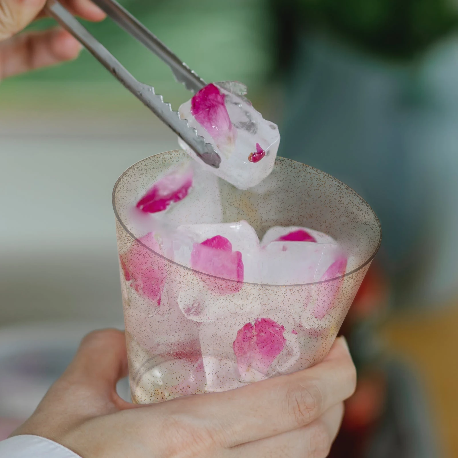 

25 Pcs Disposable Plastic Cups Clear Polystyrene Drink Water Party Supplies Banquet Family Bar Occasions Whiskey