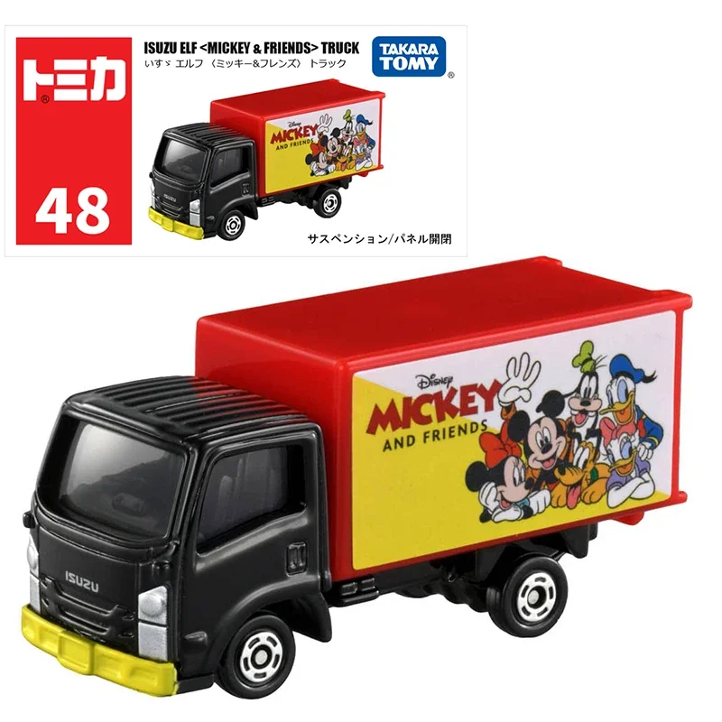 Takara Tomy No.48 Isuzu Elf  Mickey & Friends Truck Car Model Reproduction Series Children Christmas Gift Boys and Girls Toys