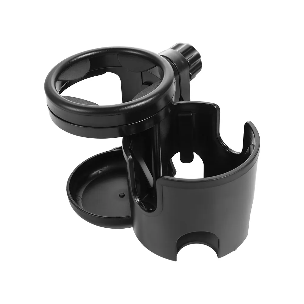 Anti-slip 2 in 1 Baby Stroller Cup Holder Easy To Install Adjustable Stroller Water Bottle Organizer Universal Non-slip