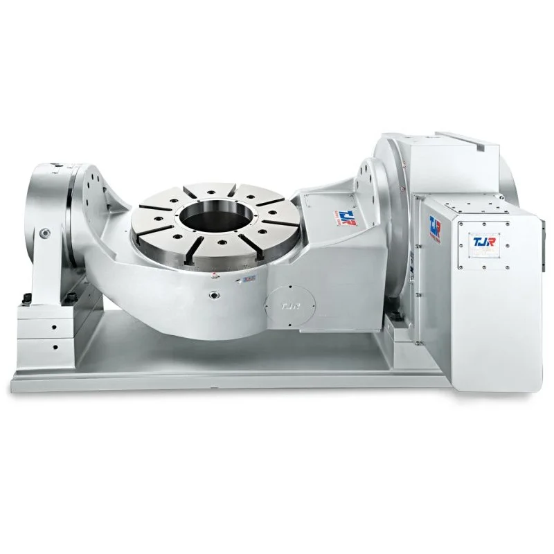 5-Axis turntable VMC uses TJR tilt index turntable for high accuracy