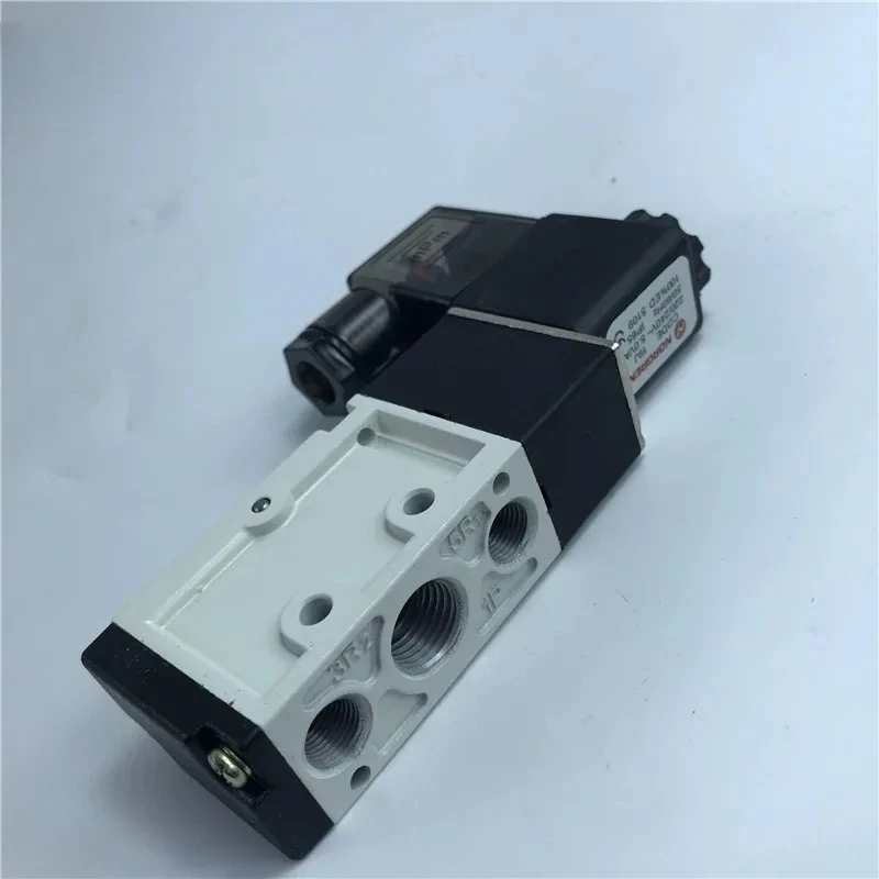 For V51B517A-A213J Pneumatic Solenoid Valve 5/2 Way 2 Position DC24V 2W G1/4 Inline Air Directional Control Valve High Flow