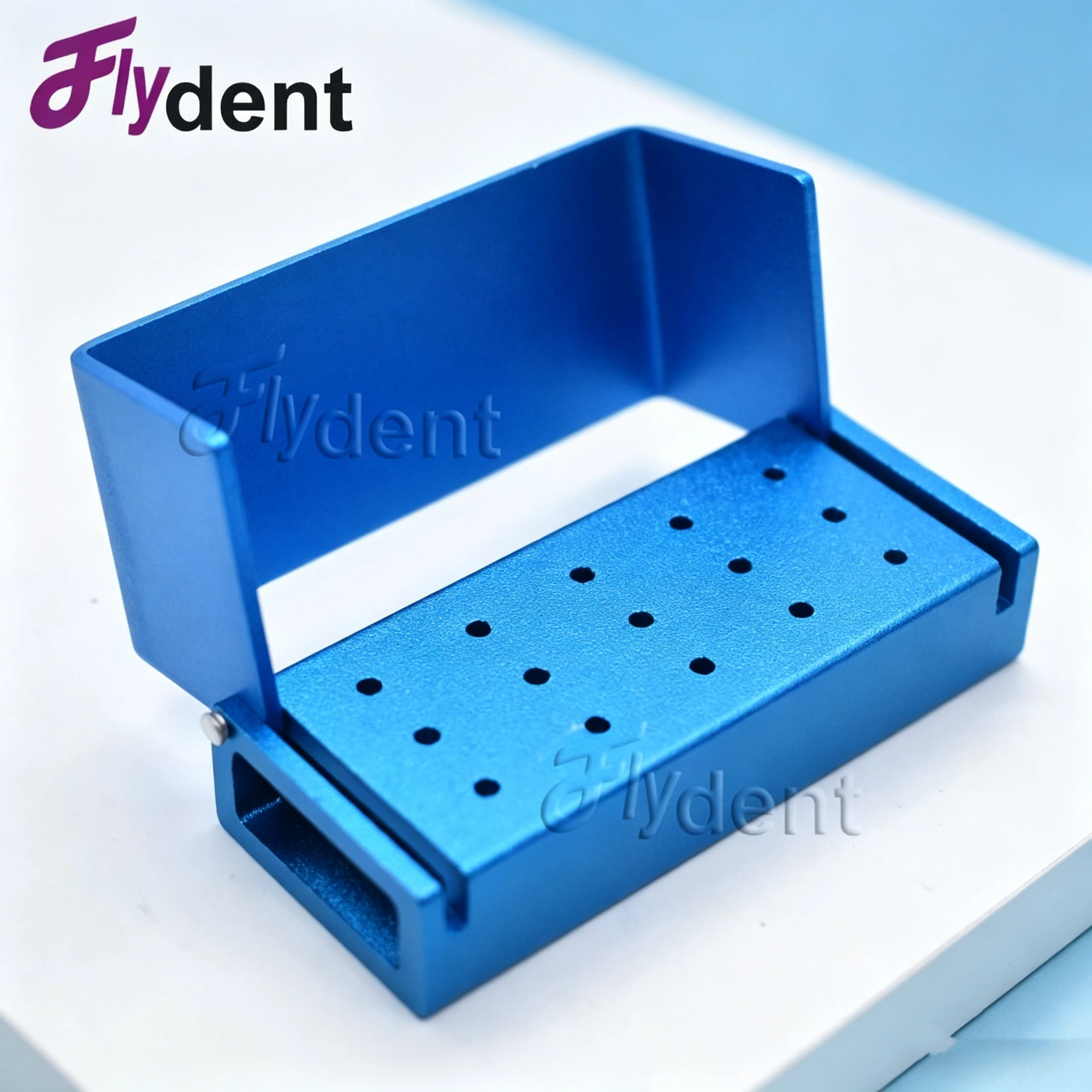 Dental 15holes Disinfection High Speed Bur Holder Box  Box Autoclave Sterilizer Case Burs For Oral Care Tools