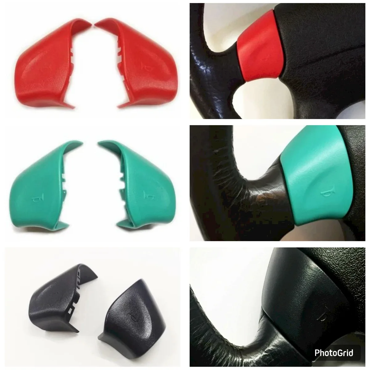 

1 PAIR Colorful Steering Wheel Horn Cover Cap For VW Golf Jetta MK3 Cabrio