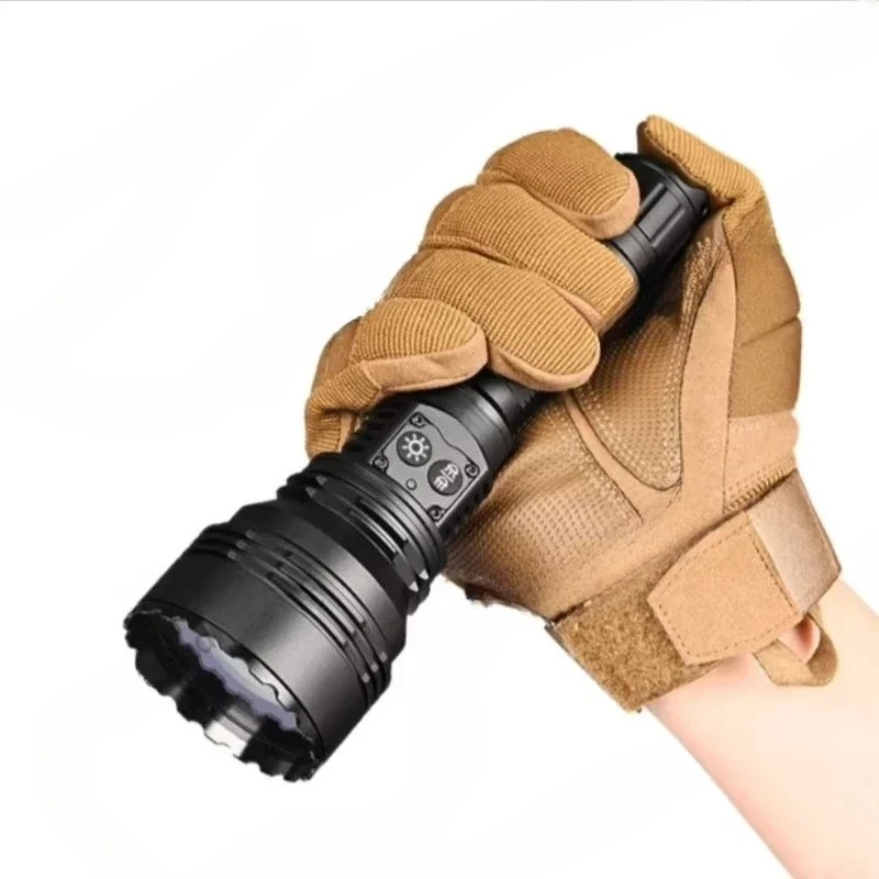W35 LEP Electronic Lens Zoom 2600 Meters Ultra Long Long Distance Shooting 21700 Battery Flashlight