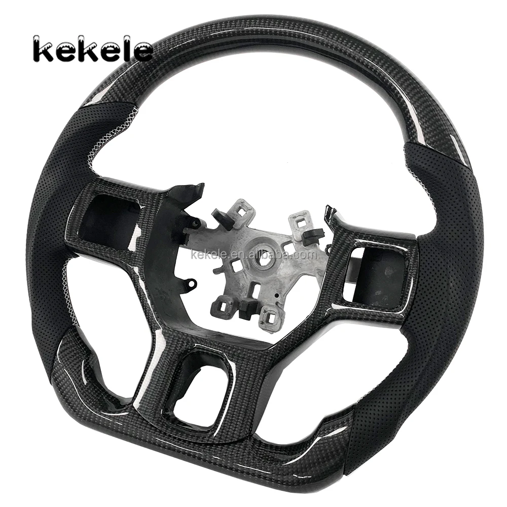 Picture 5: Leather Carbon Fiber Steering Wheel for Dodge Ram 1500 2500 3500  Challenger 2010 -2018