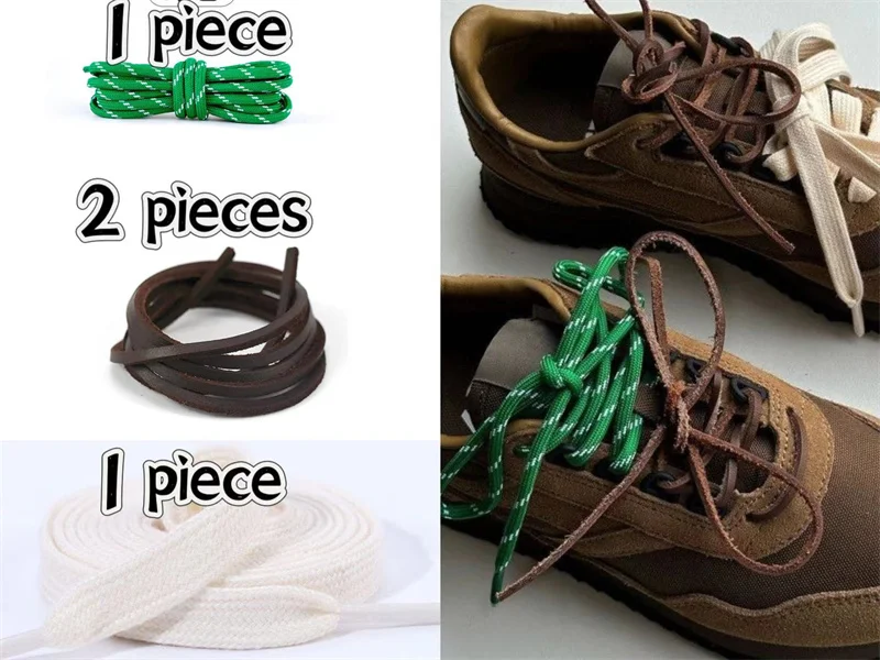 4-teiliges Set Vintage DIY MIU Bunte Schnürsenkel für Low-Top Canvas Sneaker Sport Casual Leder MIU Schnürsenkel Dropshipping – Detail 16