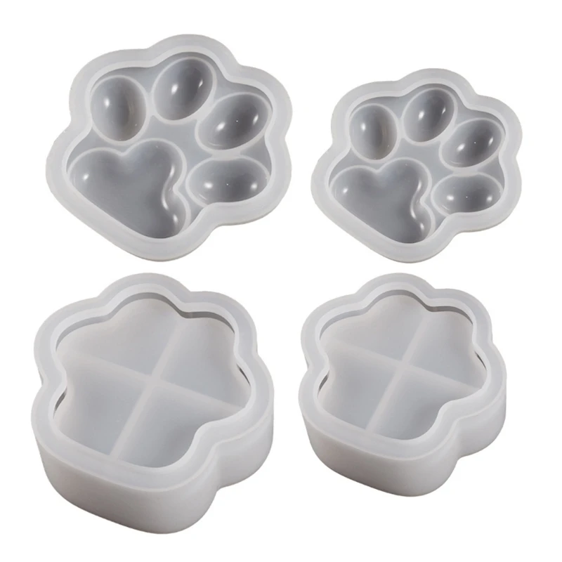 

DIY Cat Paw Shaped Container Silicone Molds 3D Epoxy Resin Mold DIY Storage Box Molds Crafts Jewelry Making Supplies