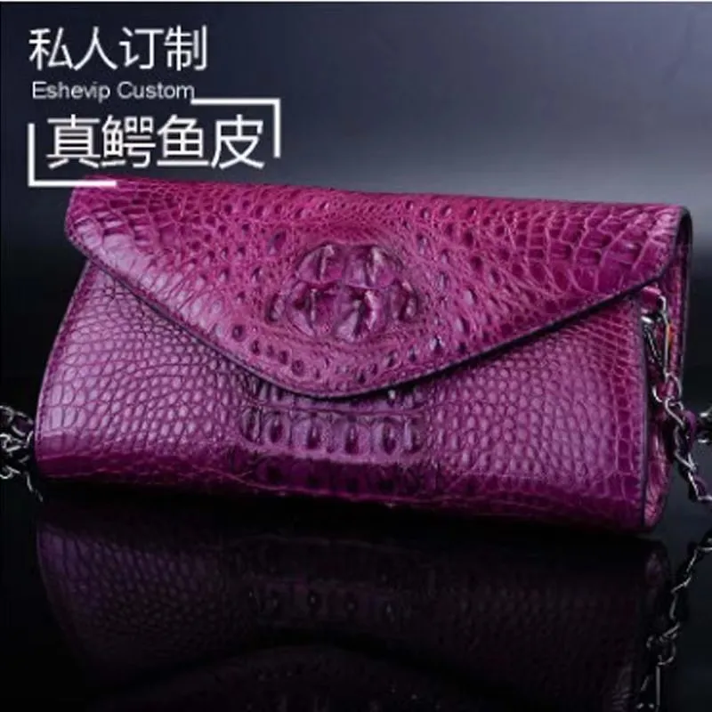 ourui crocodile chain bag Joining together  One shoulder female  Evening women