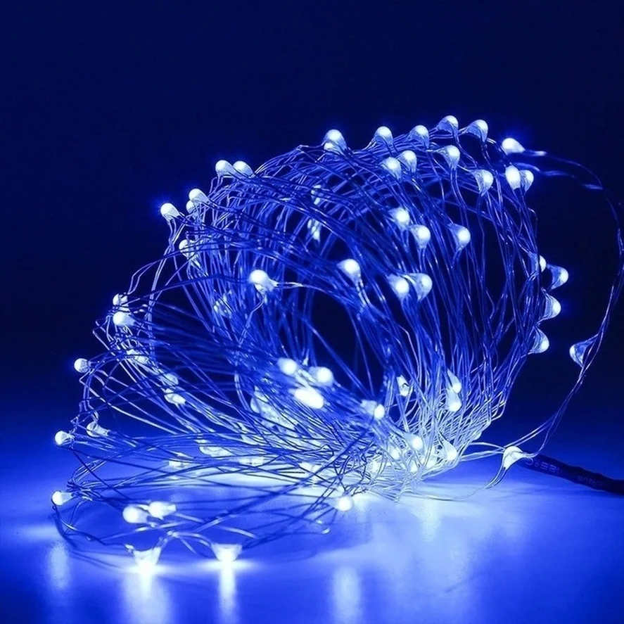 LED Fio De Cobre Fada Luzes Alimentado Por Bateria LED String Luzes Festa Casamento Interior Decoração De Natal Garland Night Lights