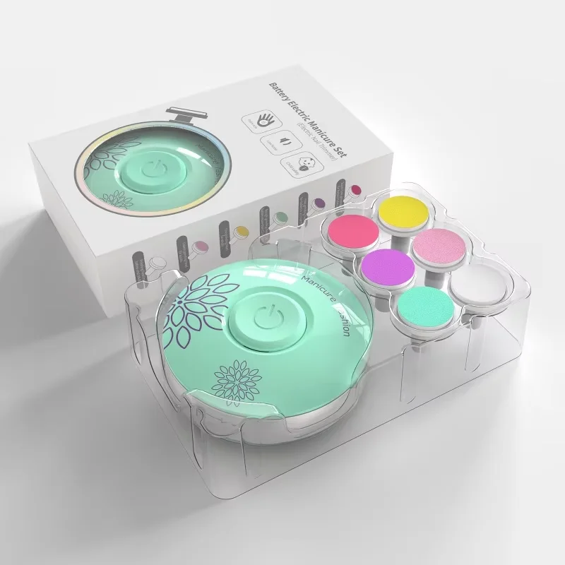 Cortauñas eléctrico, lima de uñas para bebés con 6 cabezales de molienda, herramienta de taladro de uñas fácil y segura para el cuidado de las uñas de los niños, bebés y niños pequeños