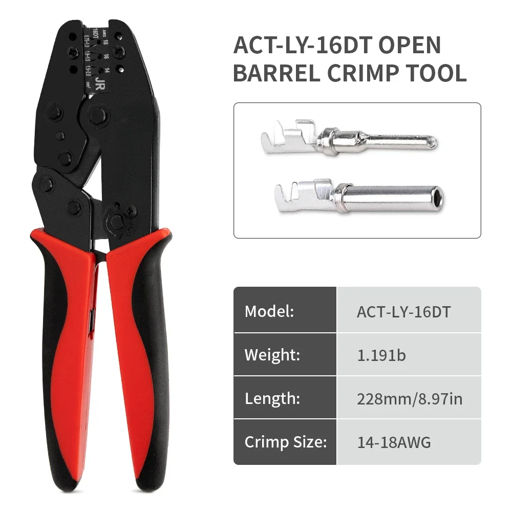 ST6303 DT Deutsch Connector Kit 521PCS with deutsch crimp tool ACT-LY-16DT, 2Pin, 3 4 6 8 12Pin Connector with Stamped C