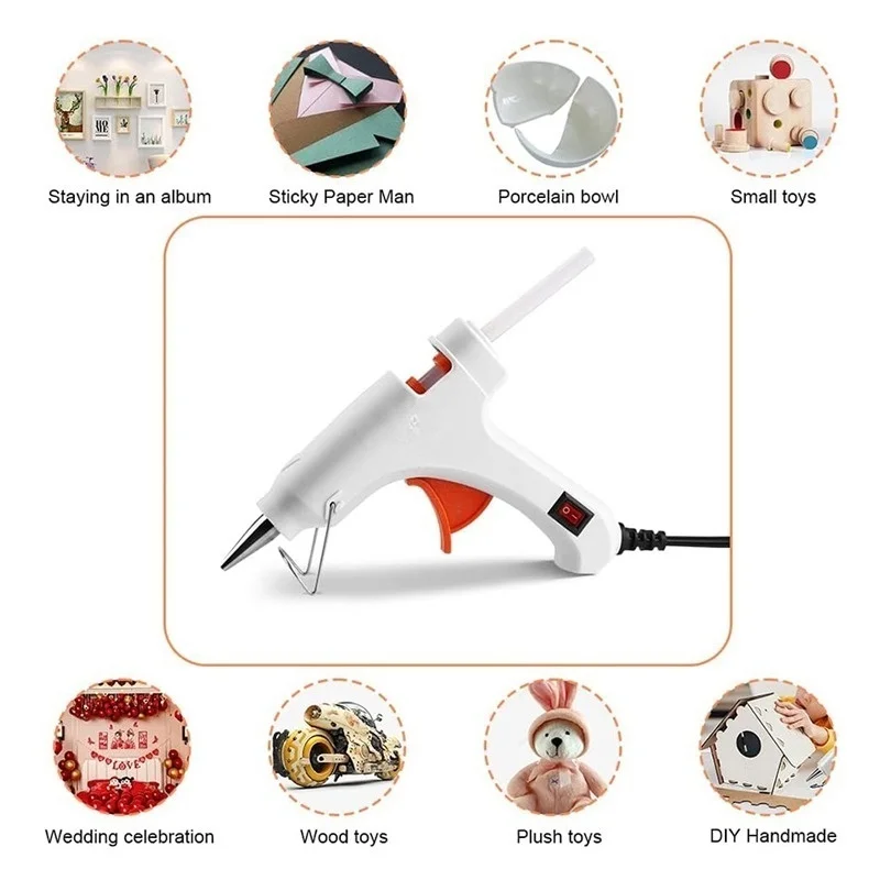 70w Hot Melt Glue Gun 7mm Glue Stick Industrial Mini Glue Guns Thermo Handwork Electric Heat Home DIY Temperature Tools