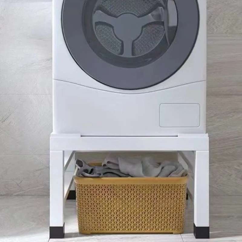 Washing Machine Stand with Wheels, Dishwasher Fridge Height Riser, Waterproof Iron Base Rack,Heavy Duty Anti Shock Storage Shelf