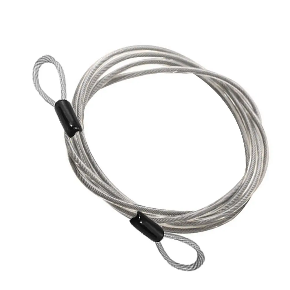 

4Pcs Steel Wire Ropes Braided Stainless Steel Corrosion Resistant Flexible Cable 2 Meters Sturdy for Railing Aisle Hanging Hooks