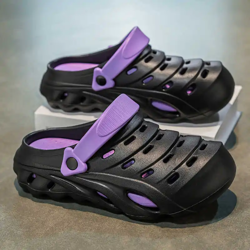 

Суперлегкие мужские модные сандалии без спинки, тапочки, шлепанцы, шлепанцы, белые ботинки для мужчин, кроссовки