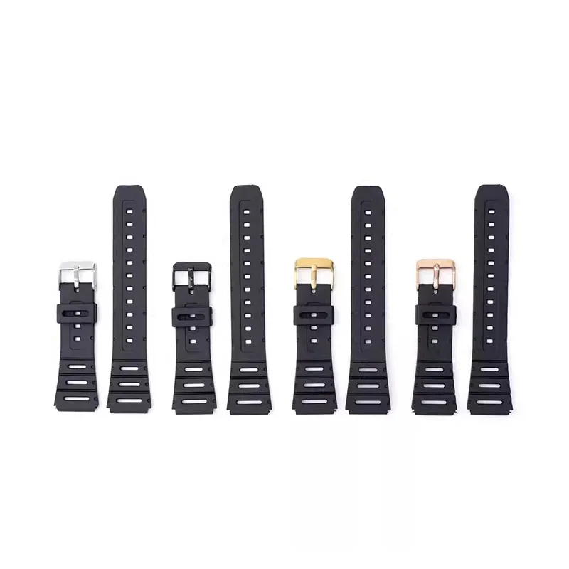 Watch band for Casio straps watch accessorise CA-53W CA-61W FT-100W W-520U W-720G tpu soft watchband 20mm Wristband Belt FT100W