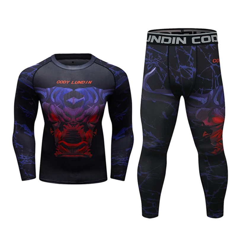 Rashguard Boxing MMA T-shirts Men's Kimono Jiu Jitsu T-shirt 4Pcs/Set Muay thai Shorts Bjj Boxing Jerseys Gym Boxeo MMA Clothing