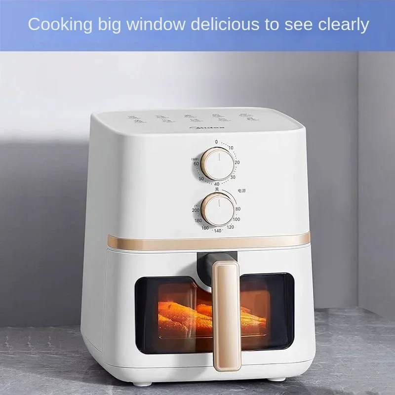 Visual fryer New Air fryer Household Multifunctional Non-flip Oven all-in-one pot Air electric fryer French fries Large capacity