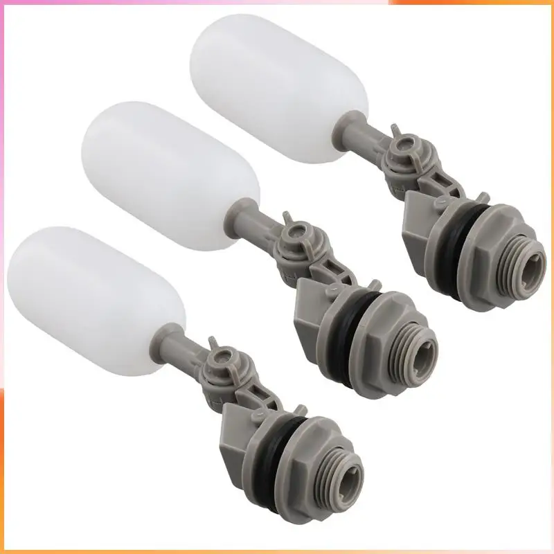 

A93Z Набор поплавковых клапанов из 3 предметов, 1/2 дюйма Поплавковый клапан для труб подачи воды с регулировочным рычагом для бассейна, аквариума (серый)