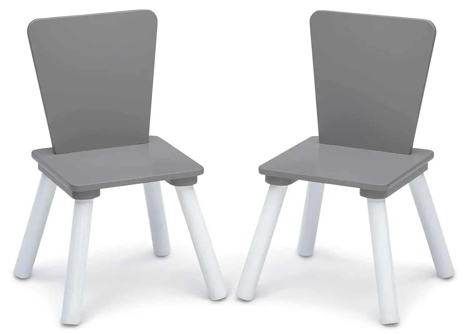 Conjunto de sala de jogos infantil de 4 peças, cinza/branco