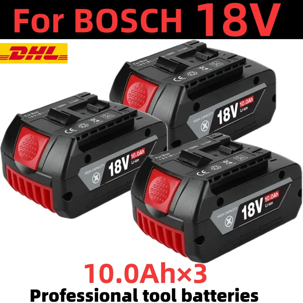 

Для аккумулятора Bosch 18 В Комплект литий-ионного аккумулятора и зарядного устройства емкостью 10,0 Ач — оригинальная замена профессиональных инструментов BAT609 BAT610G BAT618
