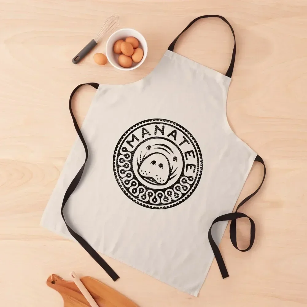 

Manatee Face - Gift for Manatee Lover Apron Women's Kitchen Man Chef Uniform Women Custom Apron