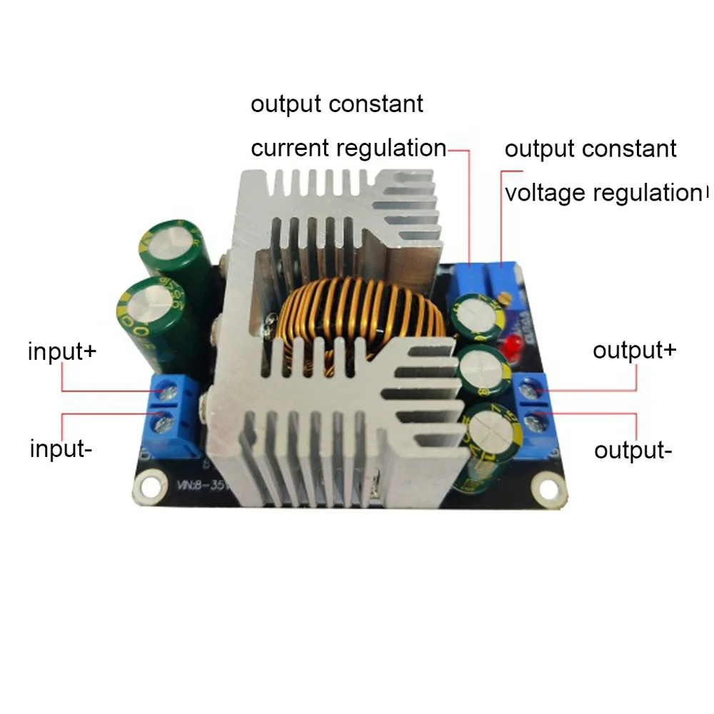300 واط 15A باك وحدة الجهد المستمر تيار مستمر DC-DC محول DC8-35V إلى DC1.5-30V وحدة إمداد الطاقة القابلة للتعديل  