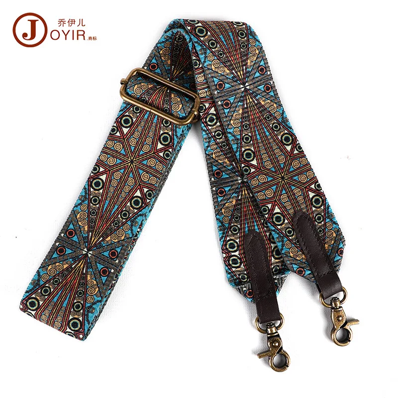 Purse Accessories Men's and Women's Bag Widened Shoulder Strap Replacement Bohemian Retro Bag Strap Fabric Woven Shoulder Strap