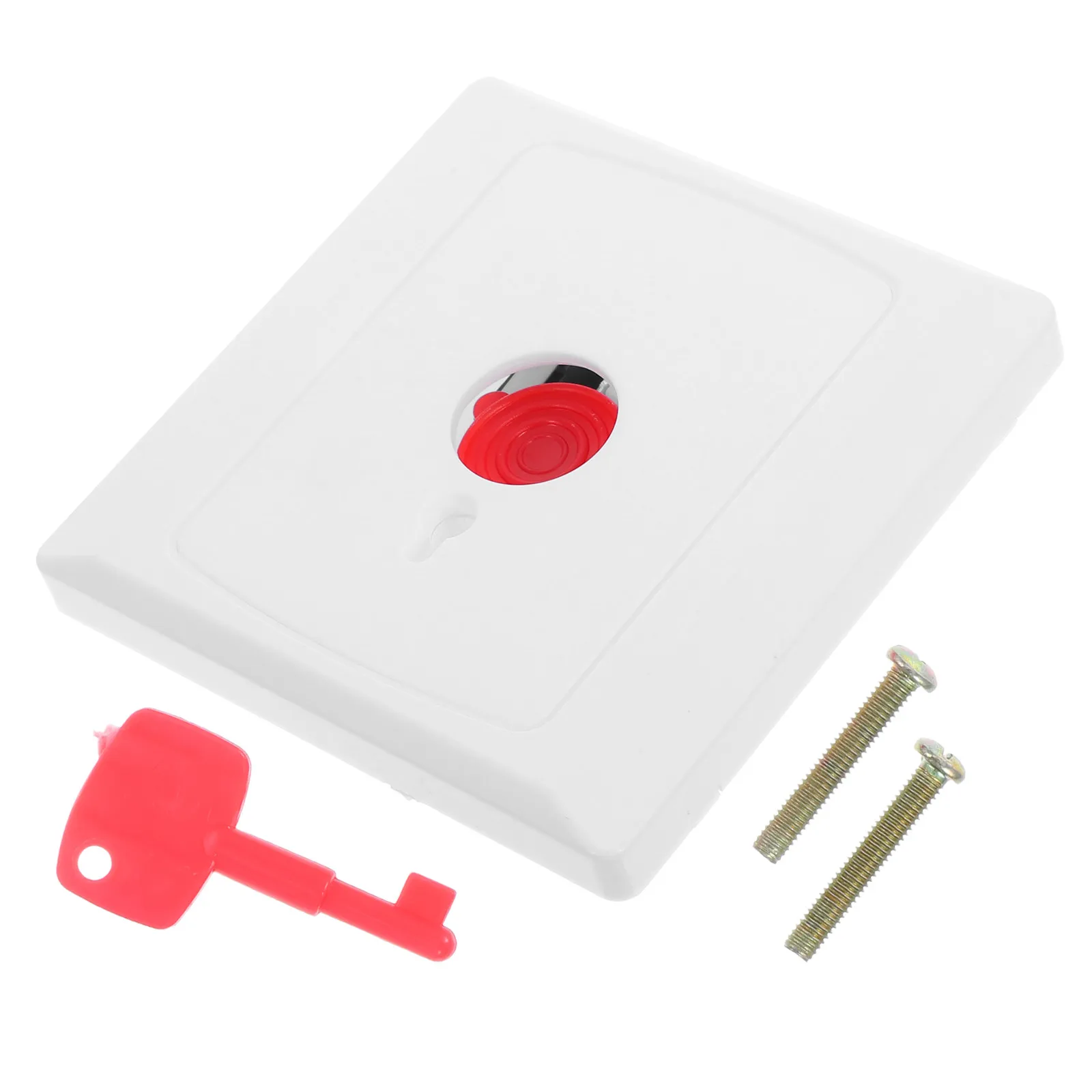 

1 Set Emergency Button Manual Alarm Reset Key Emergency Call Wall Mount Call Help Button for Elderly Patients Reset Key for Home