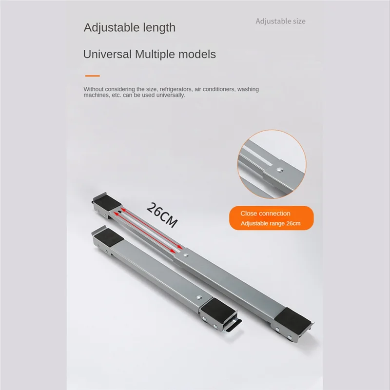 BBNV-حامل الغسالات العالمي 24 عجلة مجفف حامل قاعدة الثلاجة القابلة للتمديد عربة متنقلة رفوف التخزين