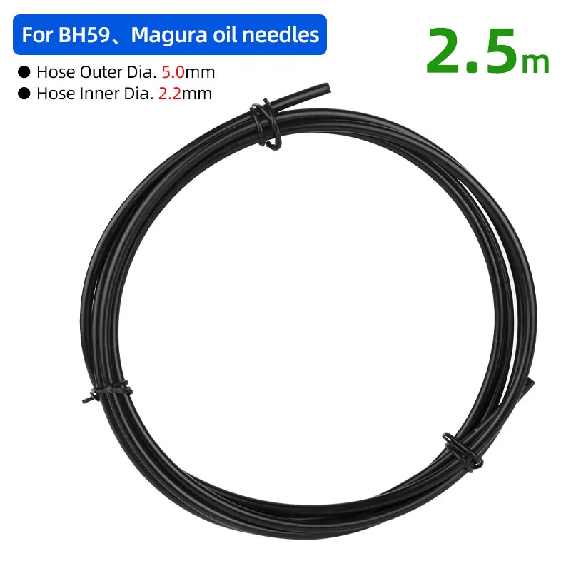 Deemount 2,0/2,2/2,5 mm Innendurchmesser. Ölschlauch 2,5/5,0 m 3-lagiger Ölschlauch für BH59 BH90 Sram Magura Tektro Bike hydraulische Scheibenbremse