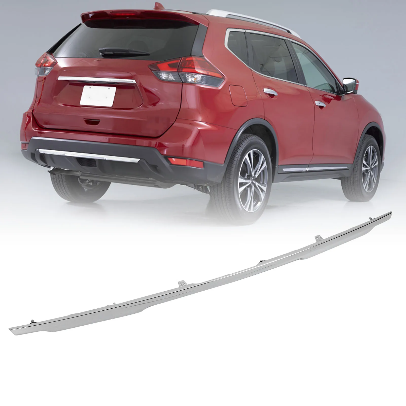 

Хромированная отделка заднего бампера, изысканный внешний вид 85072 6FV0A для Nissan Rogue SL S SV 2017 до 2019