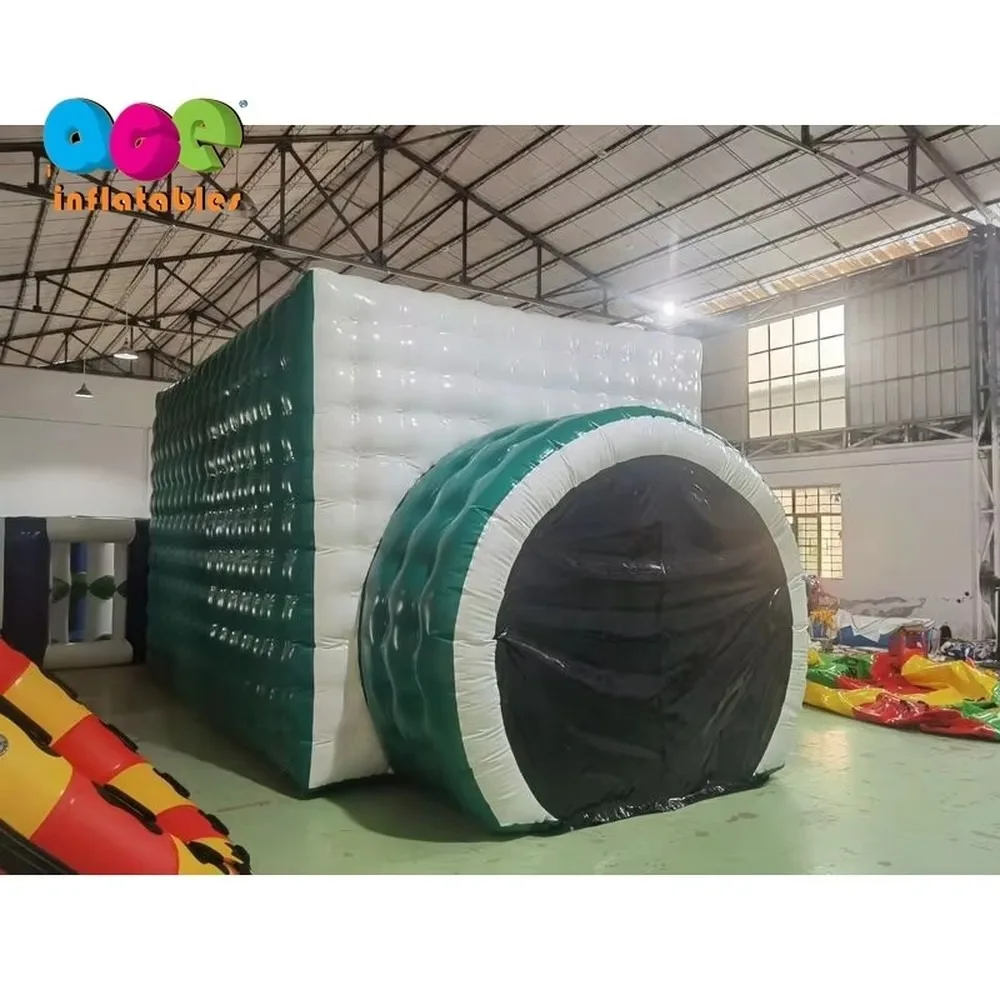 360 Photo Booth Inflatable Enclosure Tent Black Camera Led Backdrop Cabina De Fotos For Party Events Photography