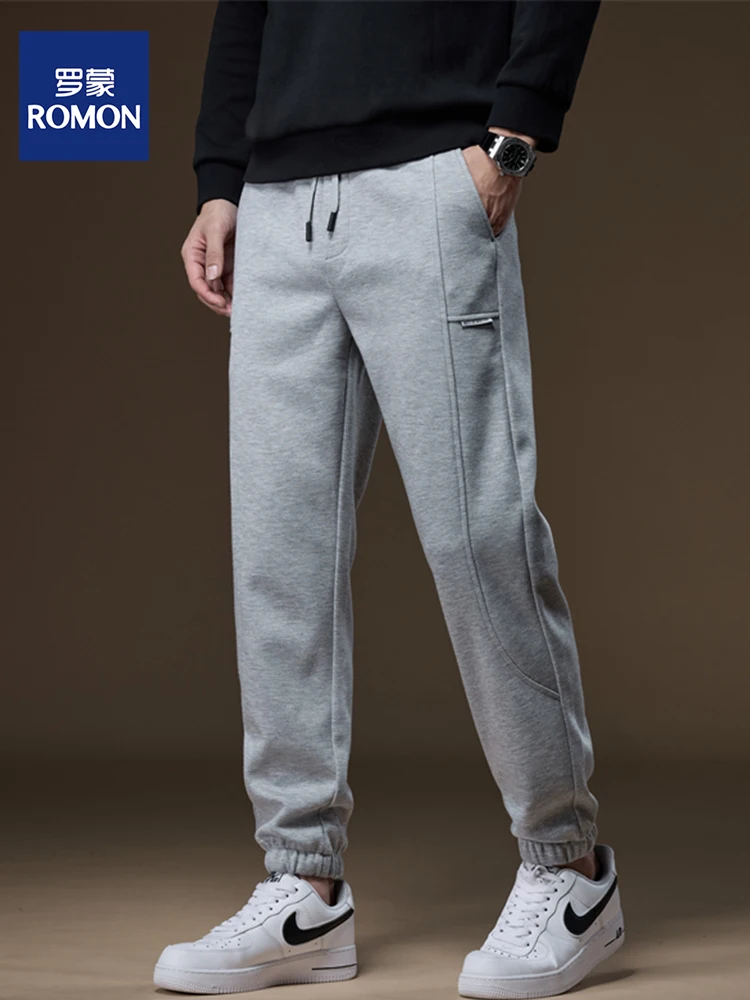 

Мужские спортивные брюки на подкладке, повседневные, осенне-зимние, в стиле Харадзюку, с манжетами, для молодежи, повседневные, деловые