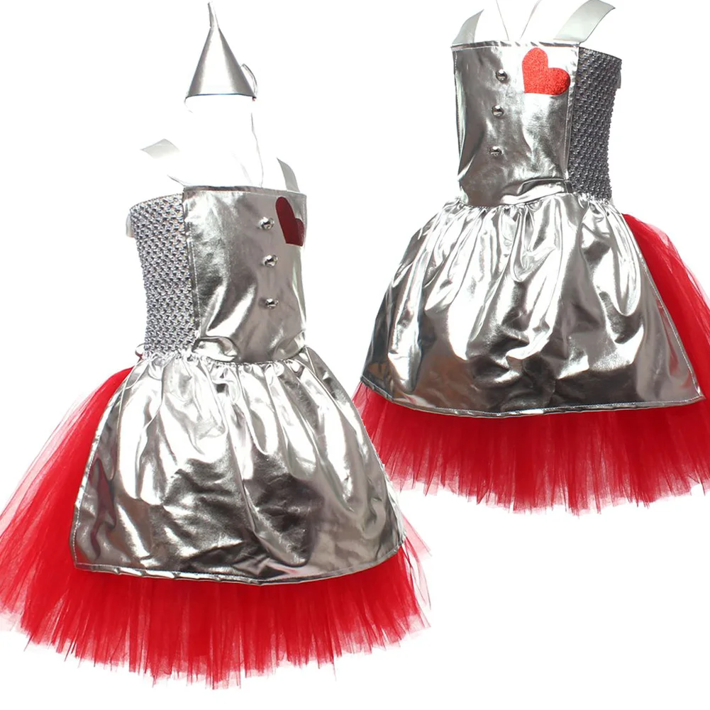 Film Il meraviglioso mago Cosplay Tin Man Abiti da festa Gioco di ruolo Costume Donna Abiti per adulti Vestito Festa di carnevale di Halloween