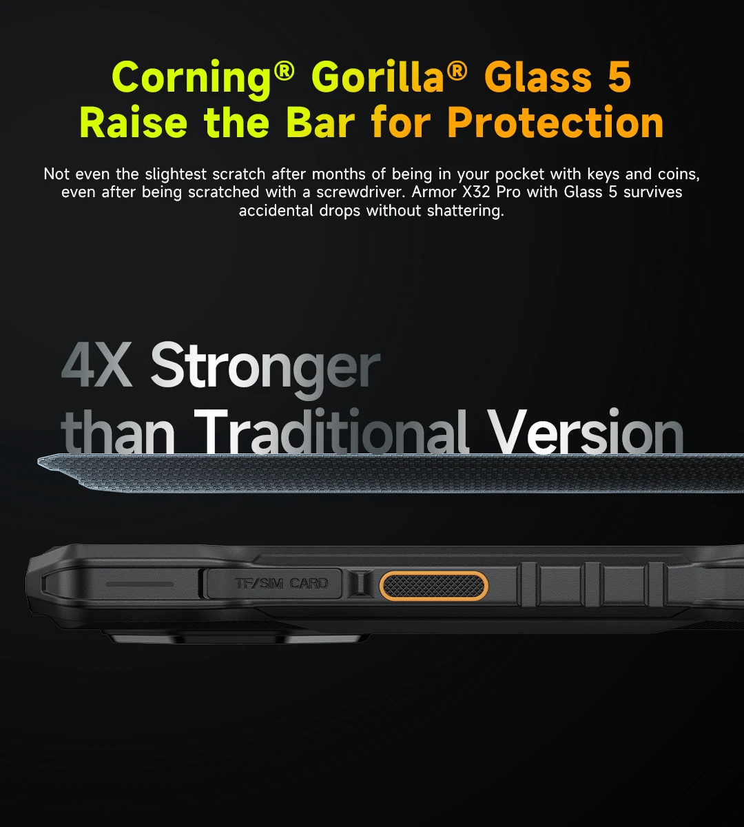 Ulefone Armor X32 Pro 5G Rugged Phone Android 14 16GB+256GB Dimensity 6300 Octa Core 64MP Camera NFC IP68/IP69K Waterproof