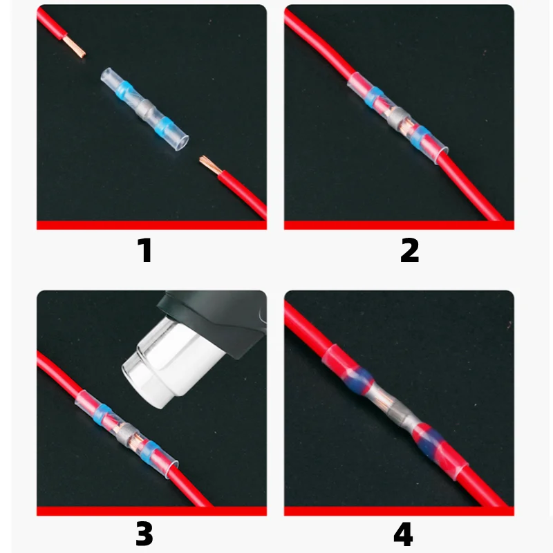 Welding Ring Heat Shrink Terminal, IP67 Waterproof, Electrical Equipment Connection Heat Shrink Tube, Wire Connector Terminal