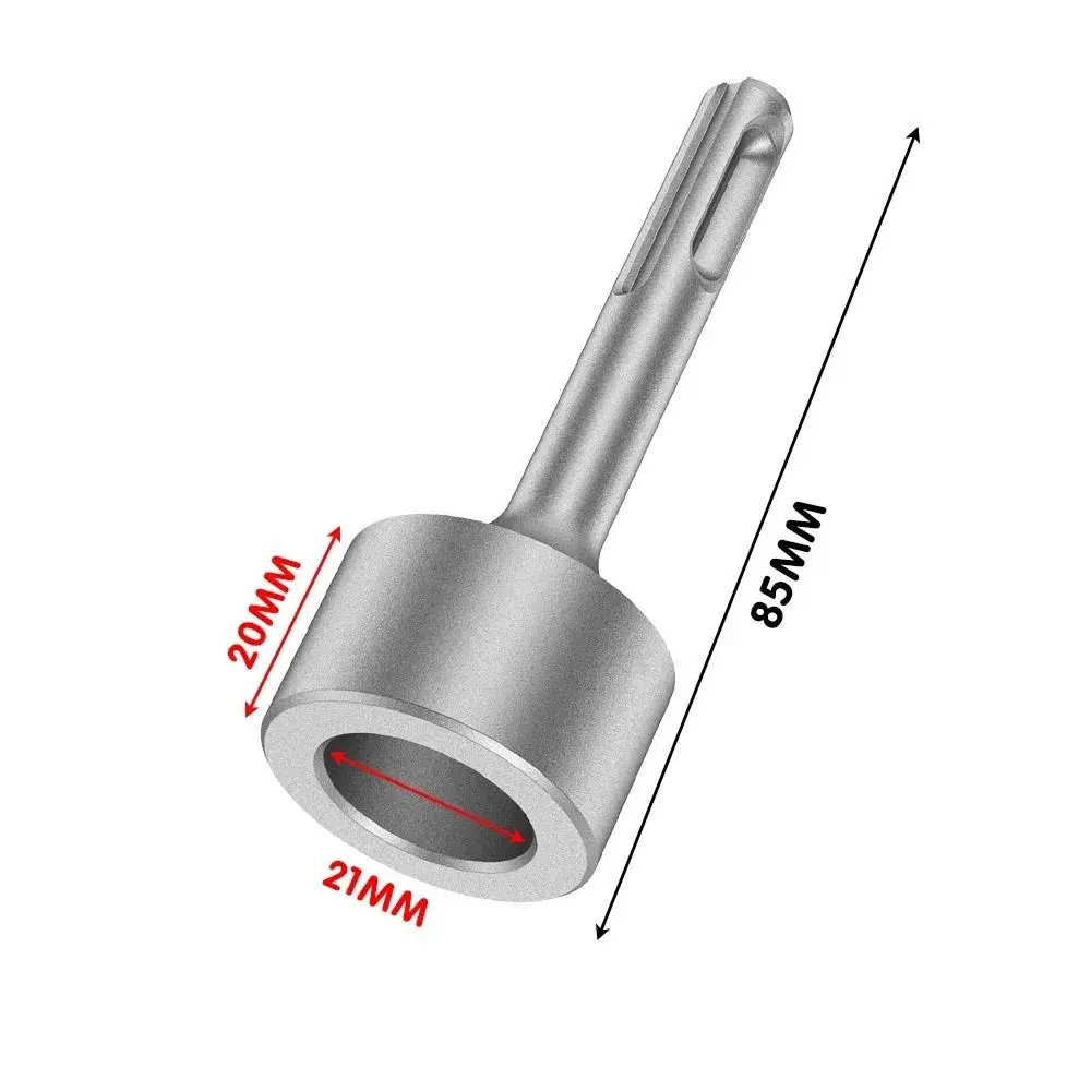 19/21/35mm Ground Rod Driver Durable Ground Rod Bit Socket Steel Drill Bit Driver Rotary Hammer Drill Wide Compatibility